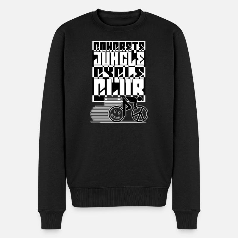 Rennrad - Männer Premium Bio Pullover - Schwarz