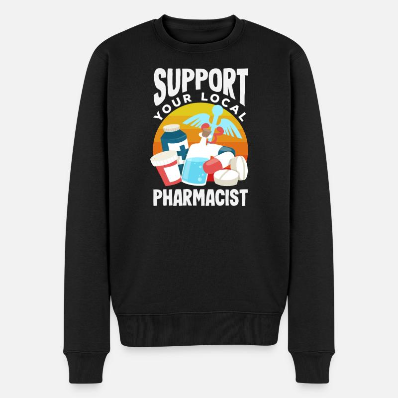 Apotheker Pharmazeutisch-technischer - Männer Premium Bio Pullover - Schwarz