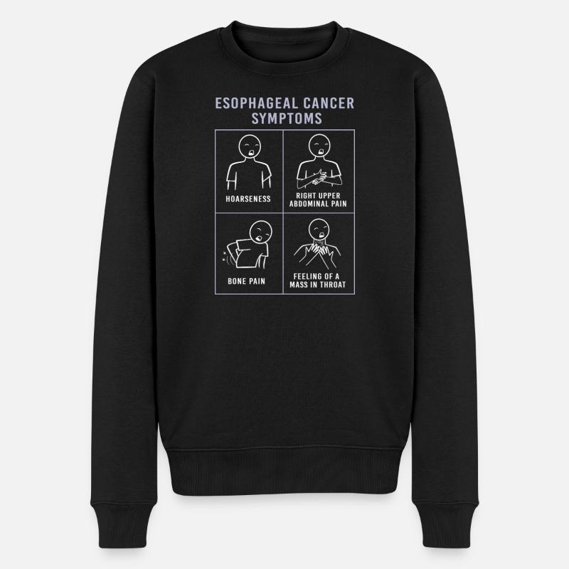 Krebs Speiseröhre Chemo Krebs-Überlebender - Männer Premium Bio Pullover - Schwarz