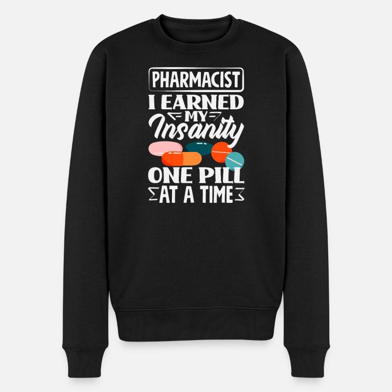 Apotheker Pharmazeutisch-technischer - Männer Premium Bio Pullover - Schwarz