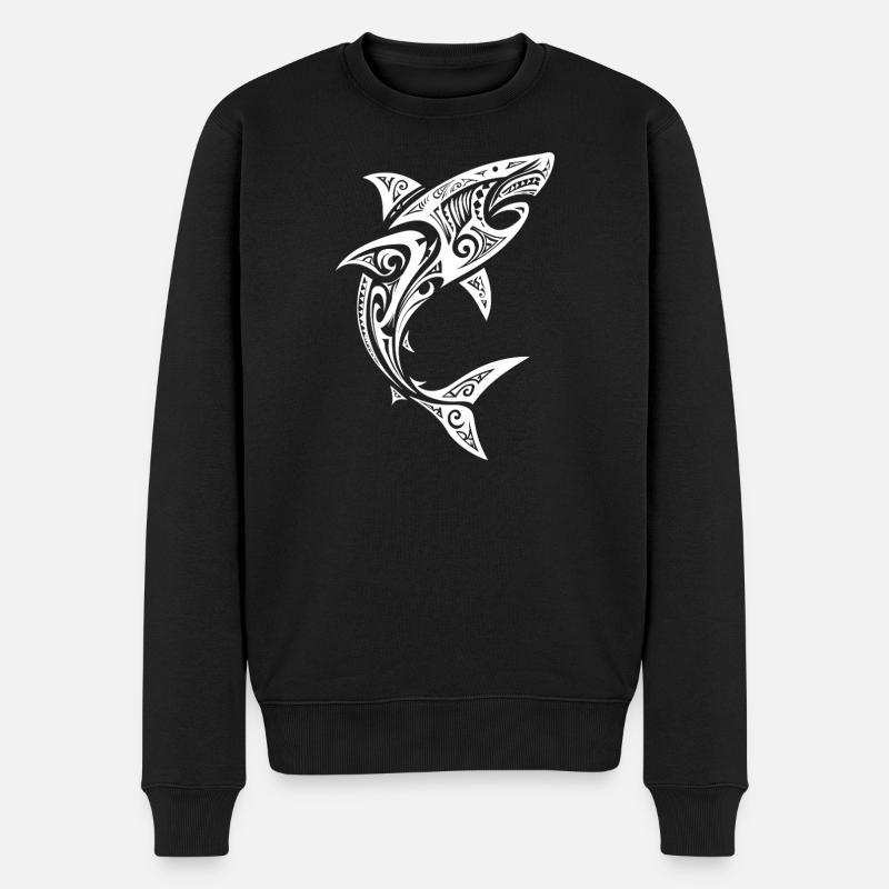 requin - Pull Premium bio Homme - noir