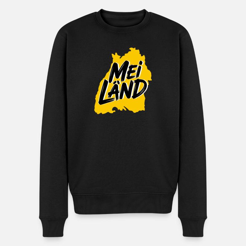 Mei Länd Baden-Württemberg - Männer Premium Bio Pullover - Schwarz