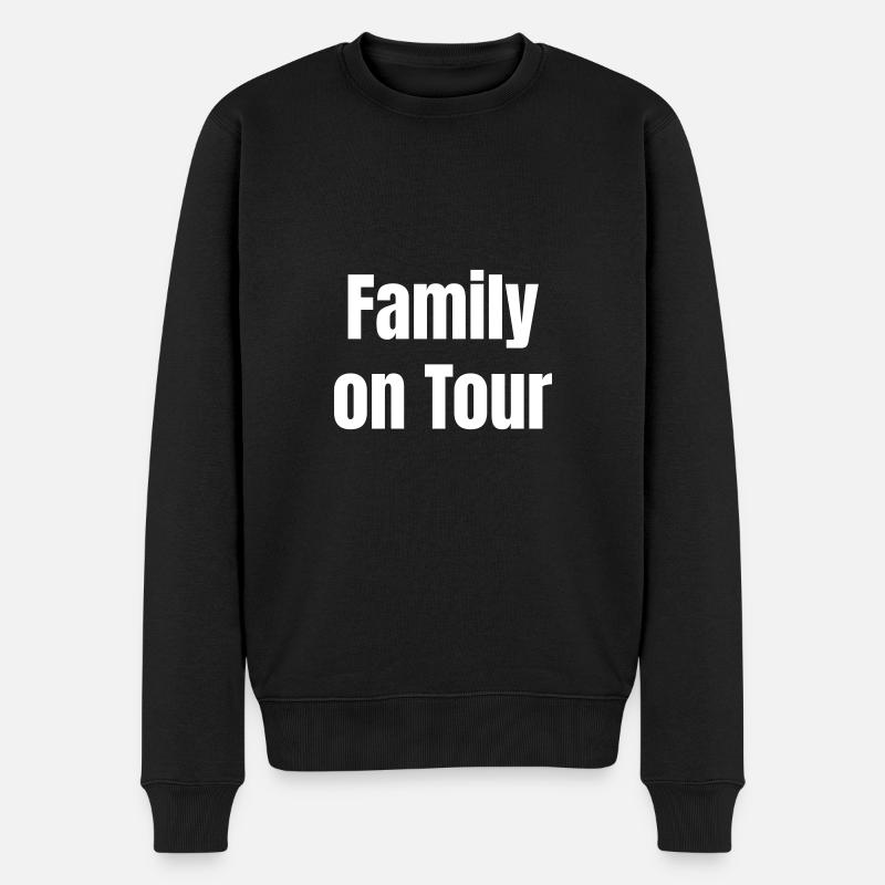 Family on tour. - Männer Premium Bio Pullover - Schwarz