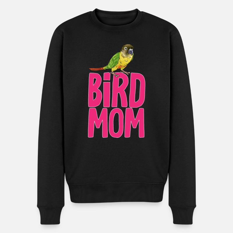 Molinasittich Papagei Vogel Sittich - Männer Premium Bio Pullover - Schwarz