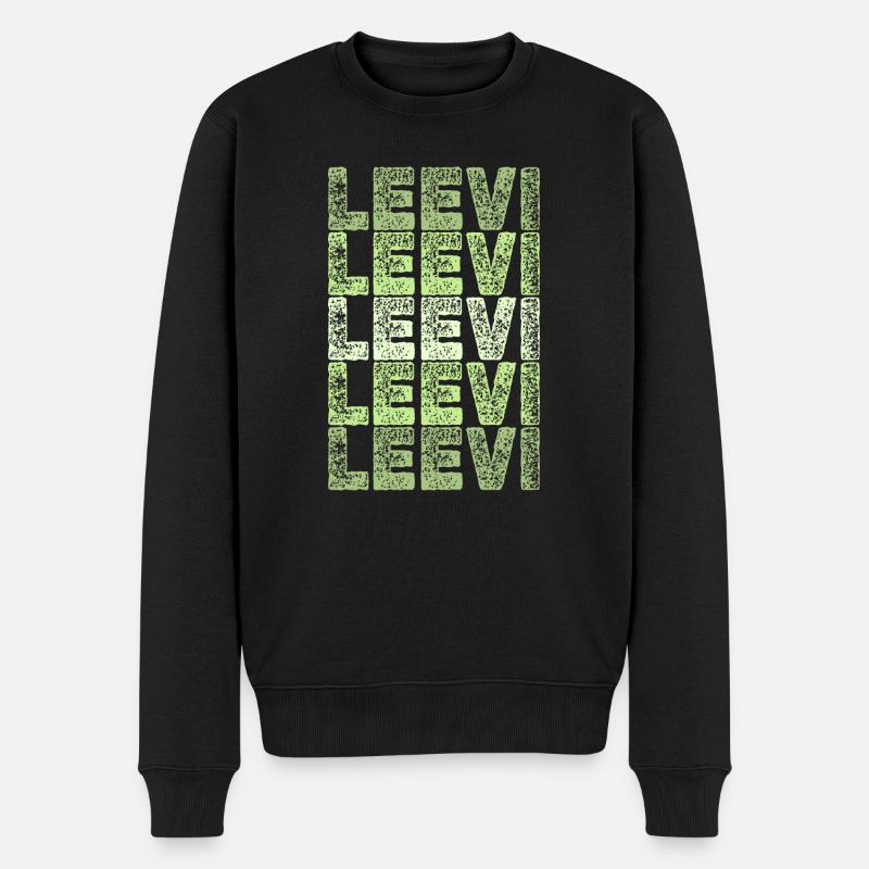 Leevi - Pull Premium bio Homme - noir