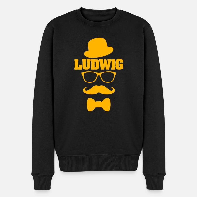 Prénom Ludwig - Pull Premium bio Homme - noir