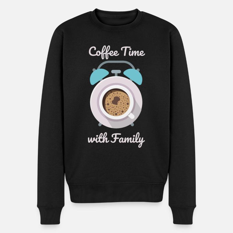 Café en famille - Pull Premium bio Homme - noir