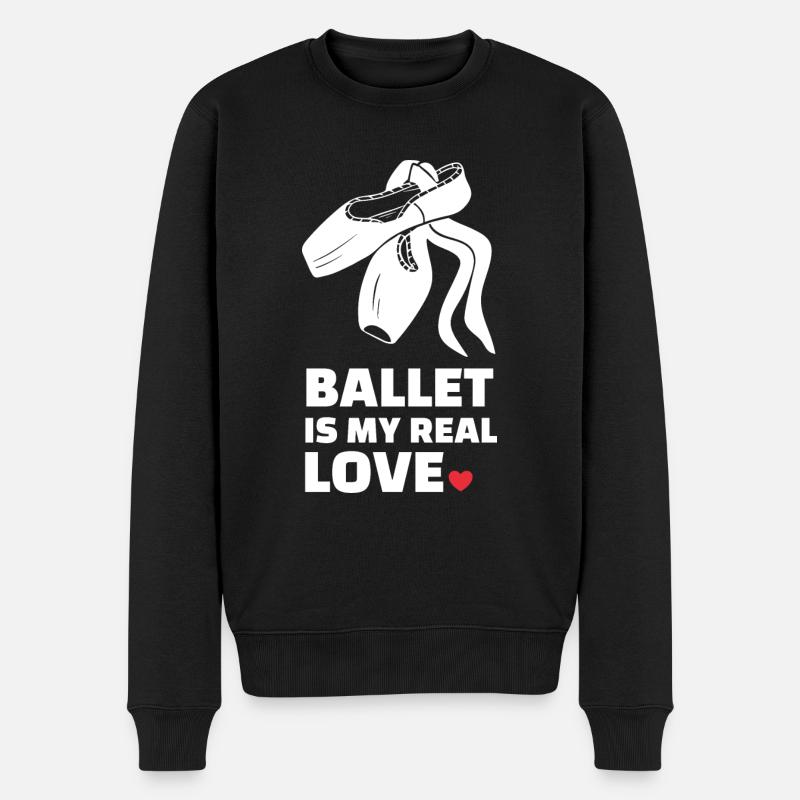 Ballett Liebe - Männer Premium Bio Pullover - Schwarz