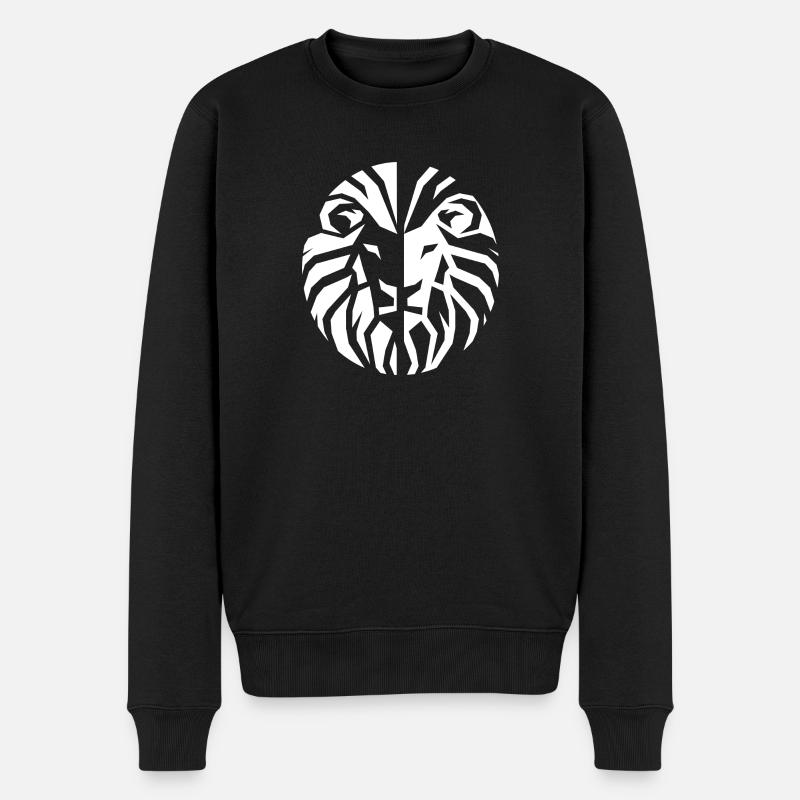 Lion - Pull Premium bio Homme - noir