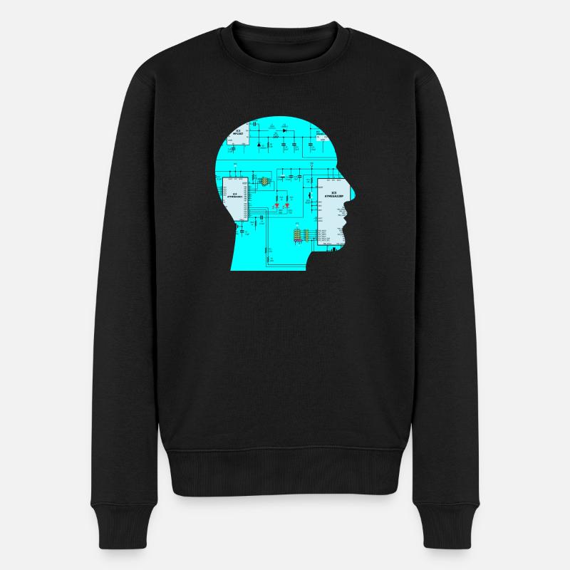 Elektrotechnik Schaltkreis - Männer Premium Bio Pullover - Schwarz