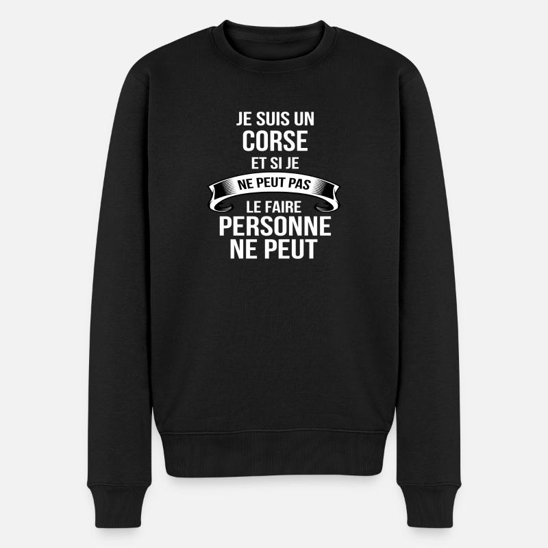 Corse - Pull Premium bio Homme - noir