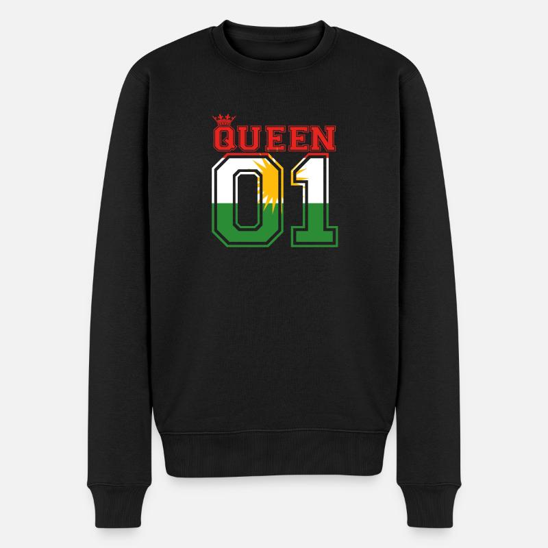 partner land king 01 prince kurdistan kurde - Männer Premium Bio Pullover - Schwarz