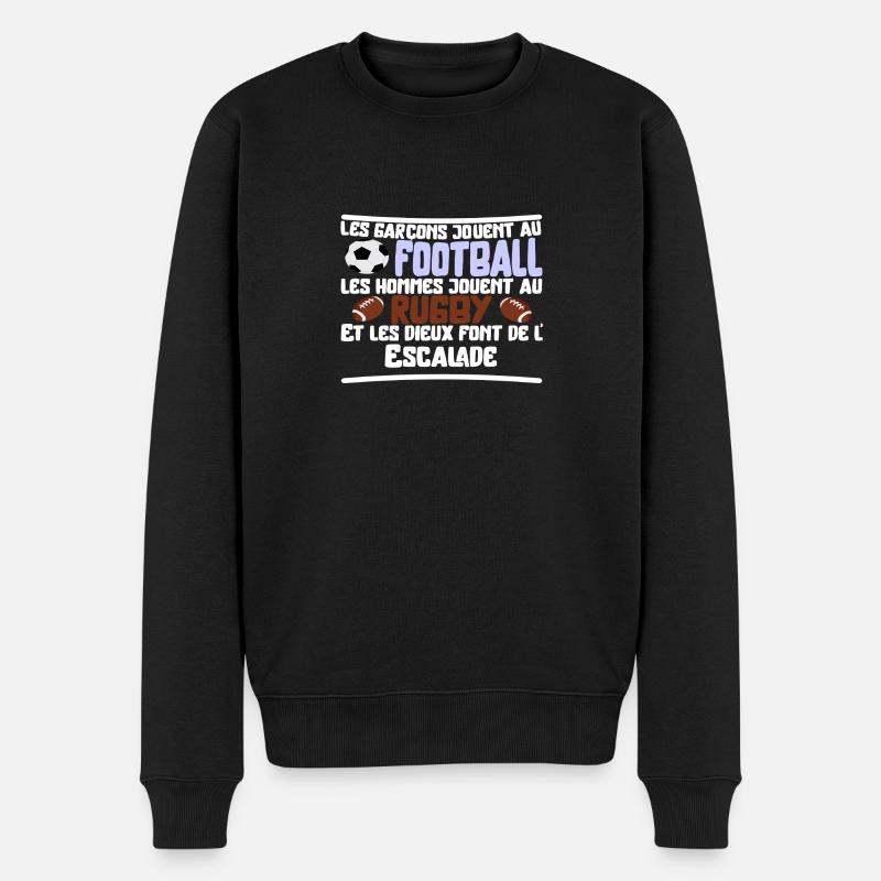 Les dieux Escalade cadeau - Pull Premium bio Homme - noir