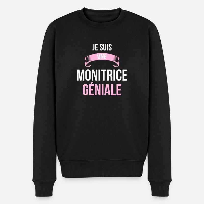 je suis une Monitrice - Pull Premium bio Homme - noir