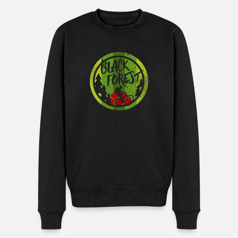 Black Forest - Männer Premium Bio Pullover - Schwarz