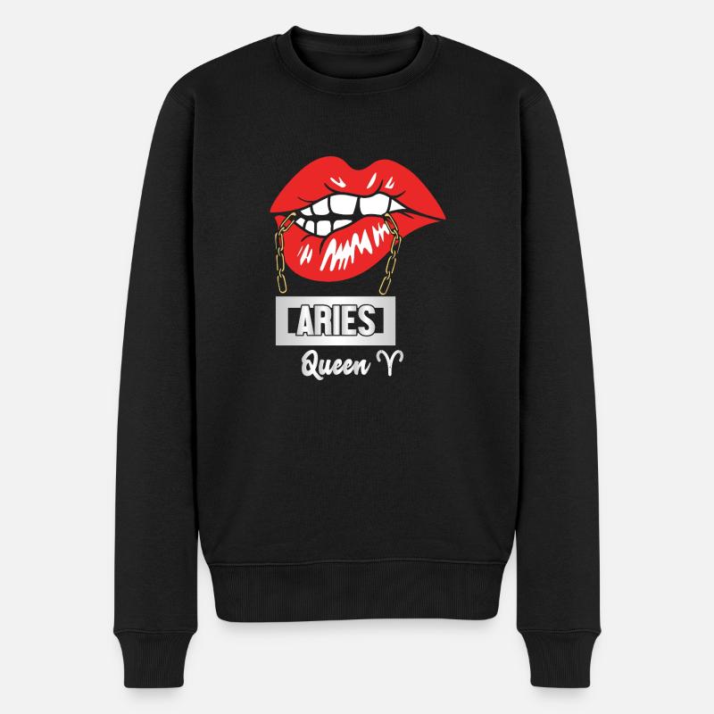 Signe du zodiaque Bélier - Pull Premium bio Homme - noir