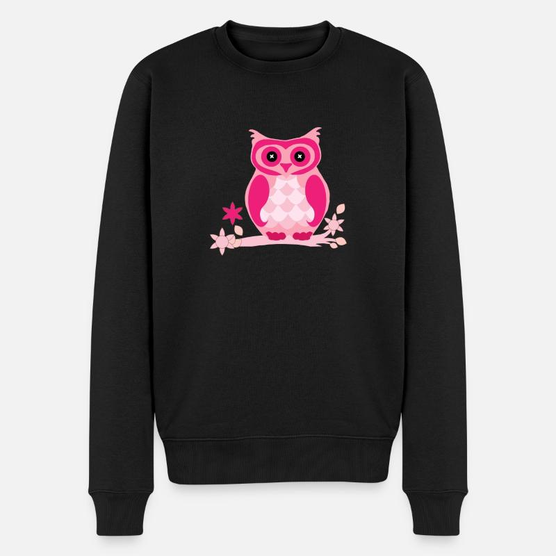 bande dessinée Owl - Pull Premium bio Homme - noir