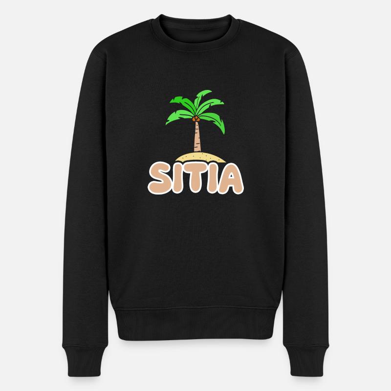 Sitia Sitia - Männer Premium Bio Pullover - Schwarz