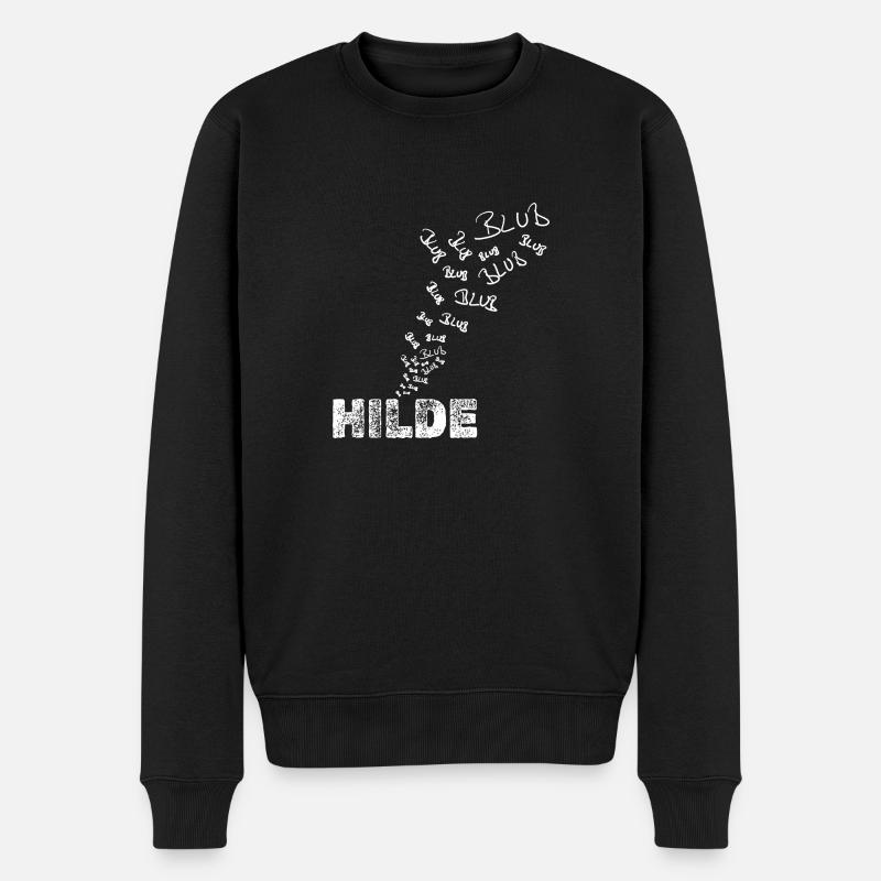 Hilde - Männer Premium Bio Pullover - Schwarz