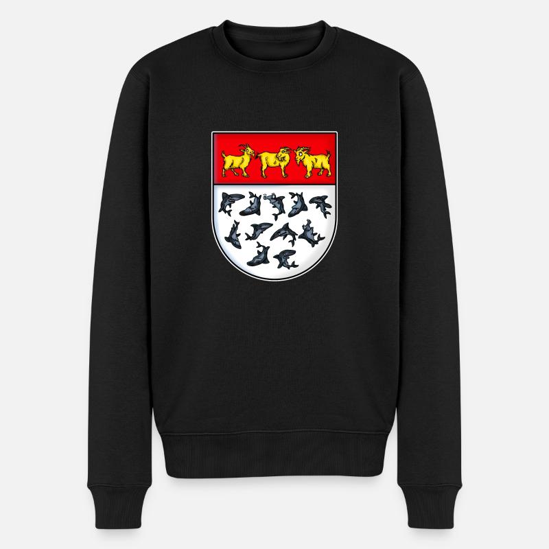 Wappen Ziegen Haie Köln - Männer Premium Bio Pullover - Schwarz