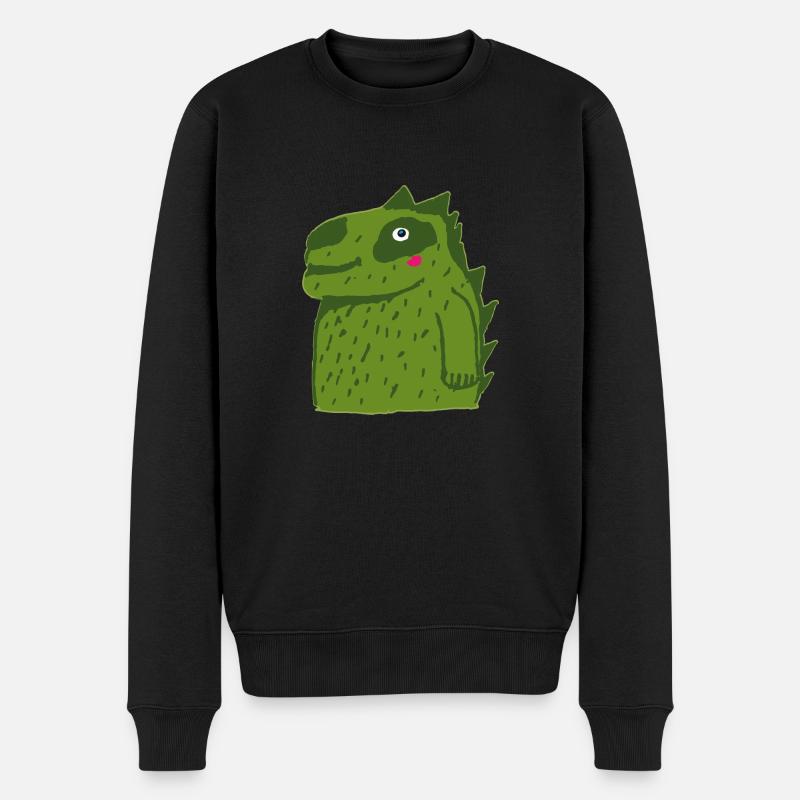 Drachen - Männer Premium Bio Pullover - Schwarz