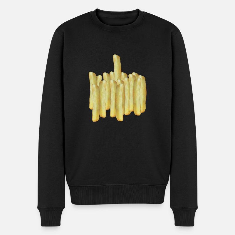 Frites One - Pull Premium bio Homme - noir