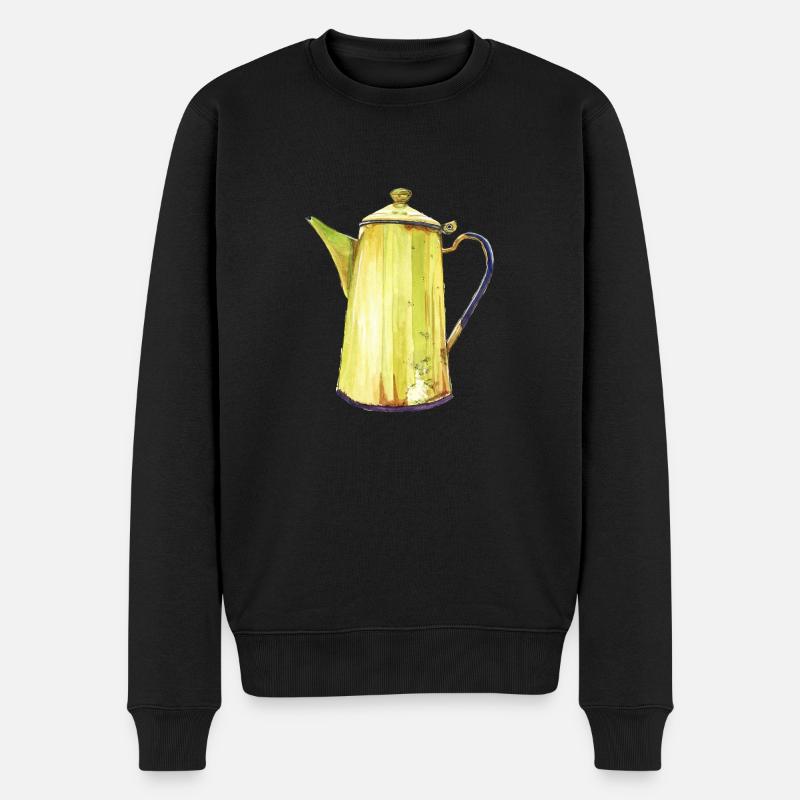 cafetière - Pull Premium bio Homme - noir