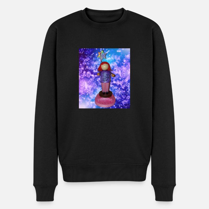 Magic wicca - Männer Premium Bio Pullover - Schwarz