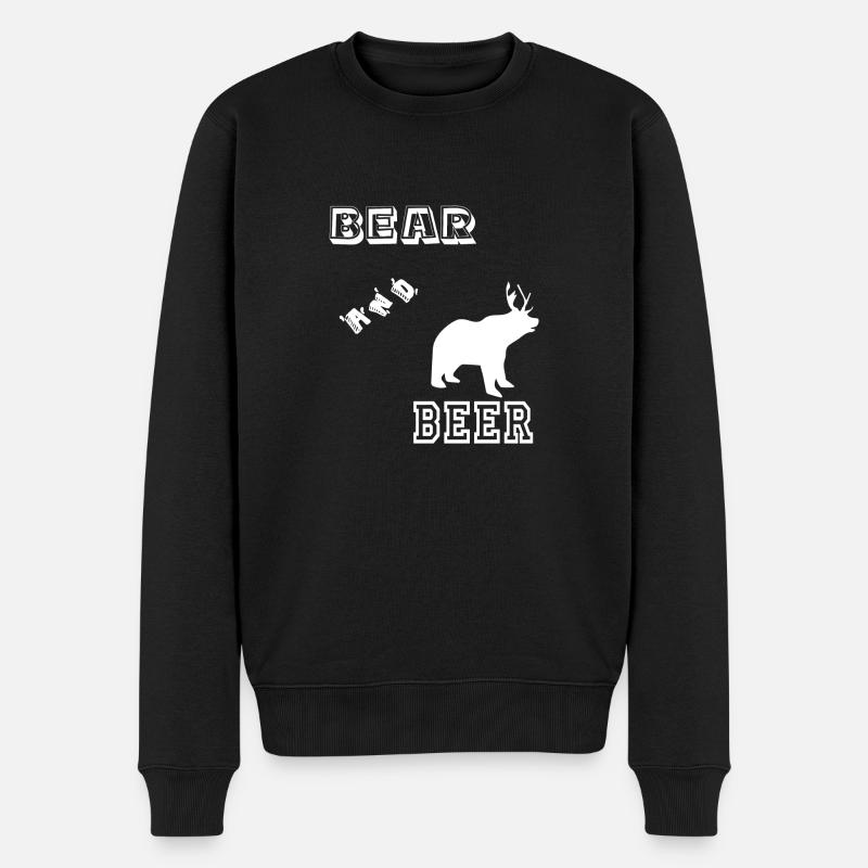 Bear and beer - Pull Premium bio Homme - noir