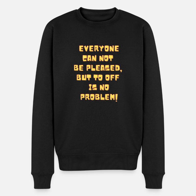 Aus ist kein Problem - Männer Premium Bio Pullover - Schwarz