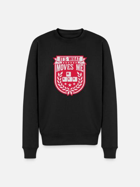 its what moves me - Men's Premium Organic Jumper - black