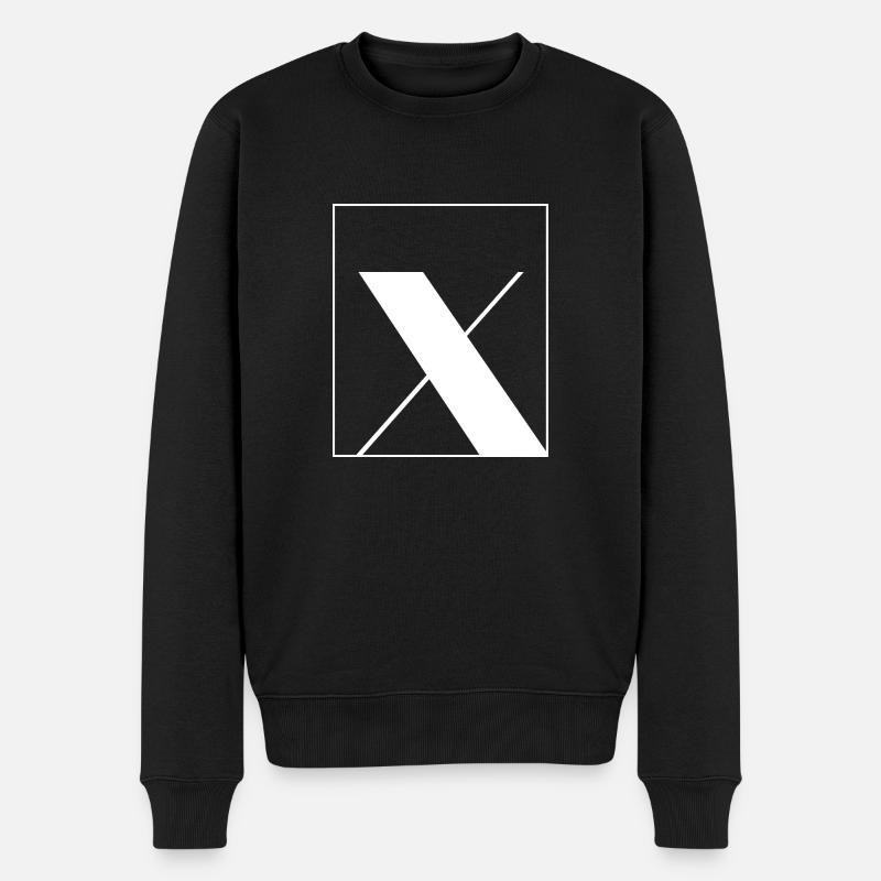 Lettre alphabet x - Pull Premium bio Homme - noir