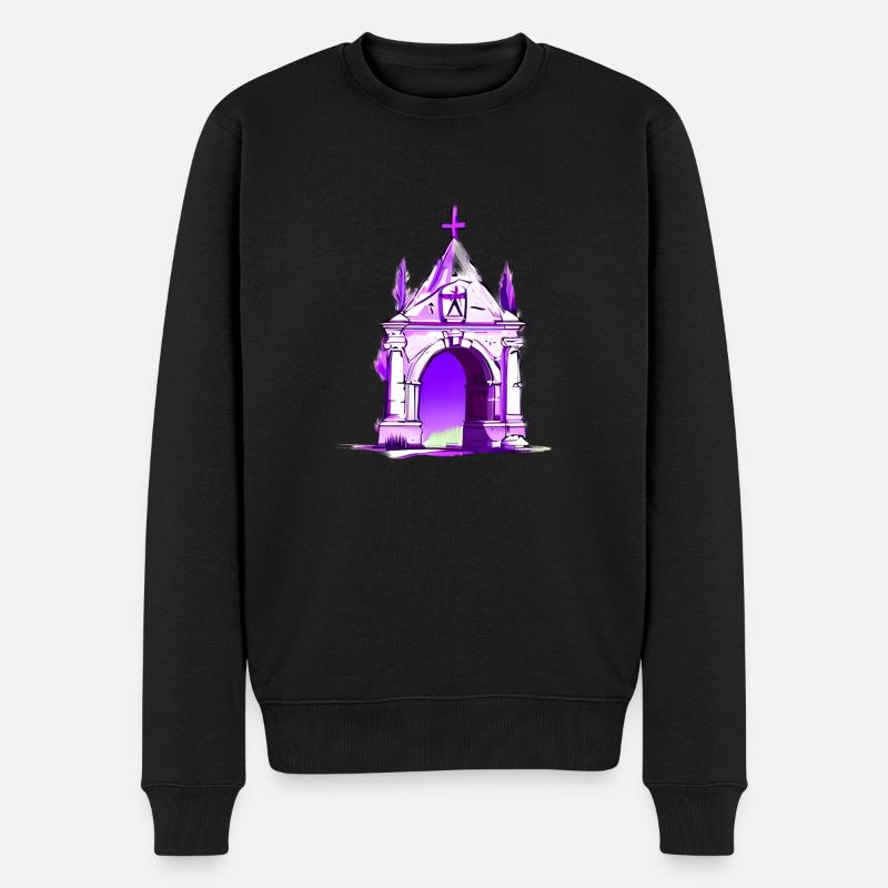 Mausoleum - Männer Premium Bio Pullover - Schwarz