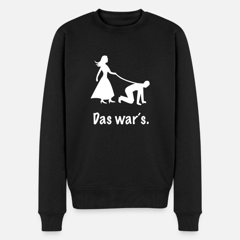 das wars - Junggesellenabschied - Männer Premium Bio Pullover - Schwarz