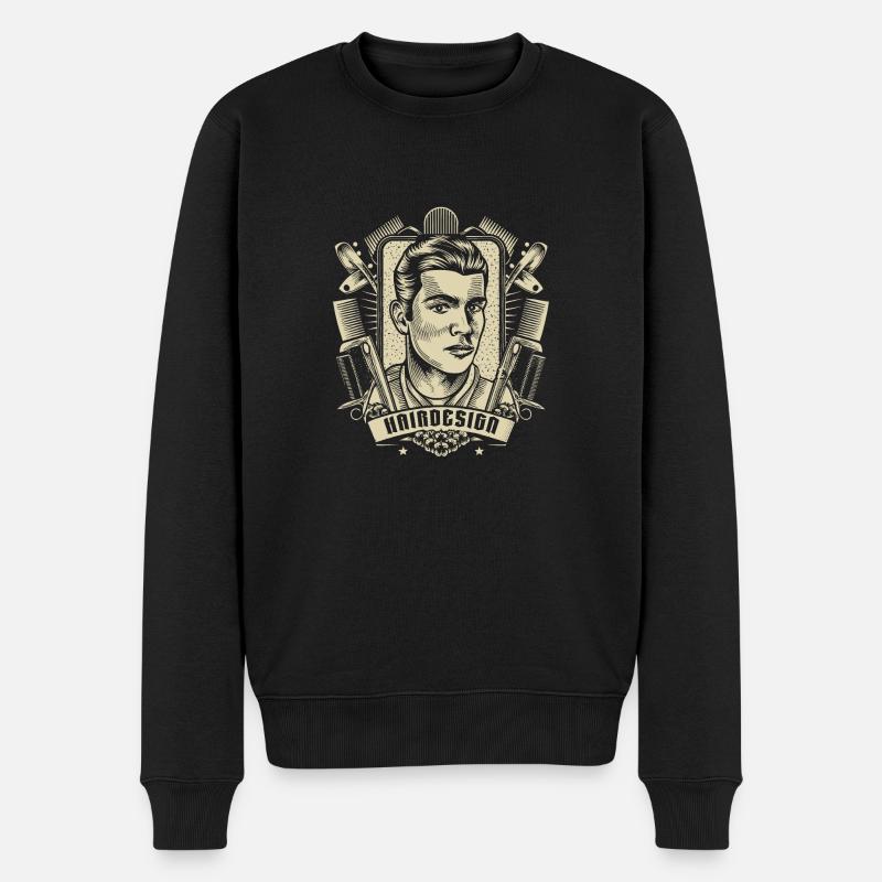 Coiffeur - Pull Premium bio Homme - noir
