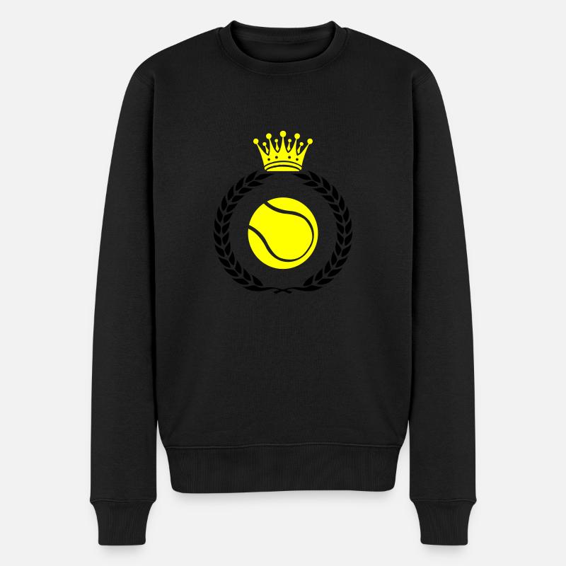 tennis kranz - Männer Premium Bio Pullover - Schwarz