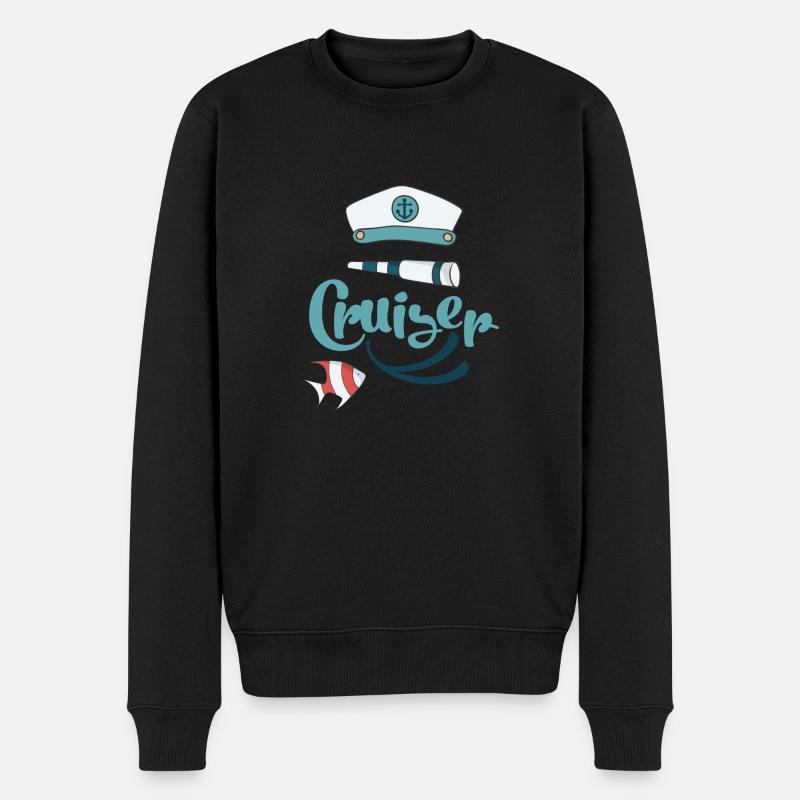 croisière - Pull Premium bio Homme - noir