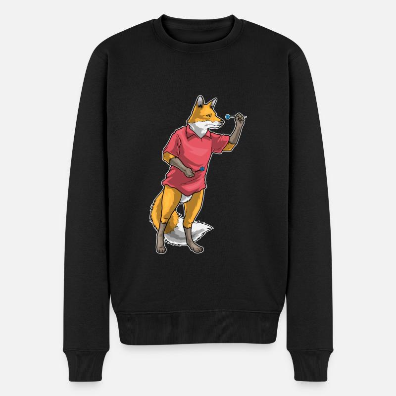 Fléchette renard - Pull Premium bio Homme - noir