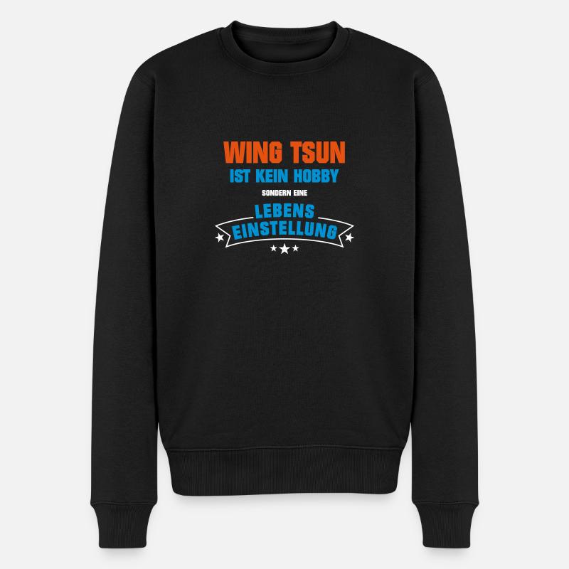 WingTsun Sportart - Männer Premium Bio Pullover - Schwarz