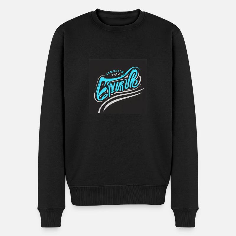 moto - Männer Premium Bio Pullover - Schwarz