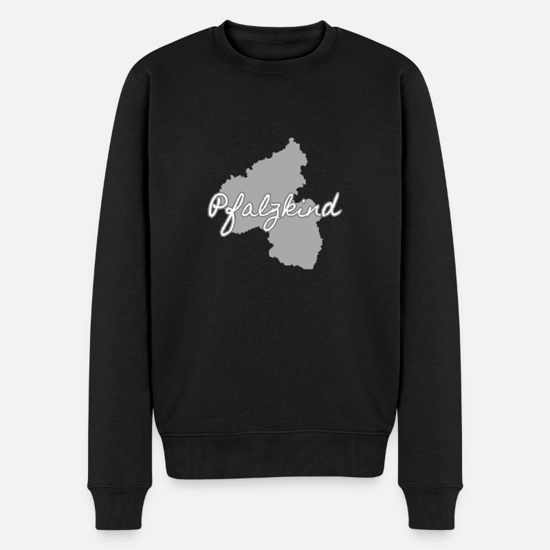 Pfälzer,Rheinland-Pfalz, Pfälzer, Pfalz - Männer Premium Bio Pullover - Schwarz