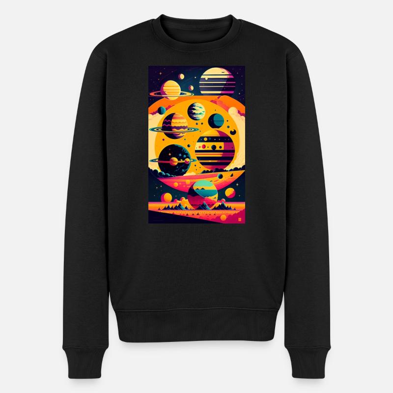 Solar System | Planets | Space | Star - Men's Premium Organic Jumper - black