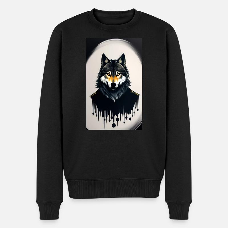 Werwolf | Wolf | Fabelwesen | Monster | Mystisch - Männer Premium Bio Pullover - Schwarz