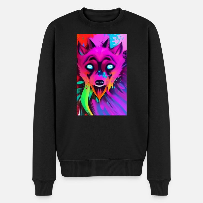 Werwolf | Wolf | Fabelwesen | Monster | Mystisch - Männer Premium Bio Pullover - Schwarz