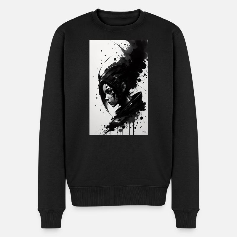 Alien | UFO | Raumschiff | UAP | außerirdische - Männer Premium Bio Pullover - Schwarz