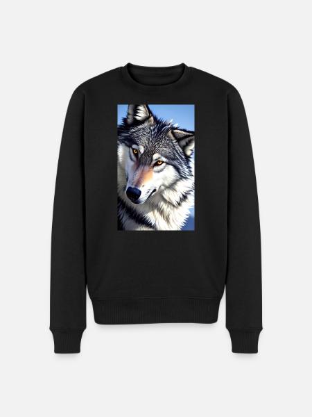 Wolf | Predator | Dog | Mystical - Men's Premium Organic Jumper - black