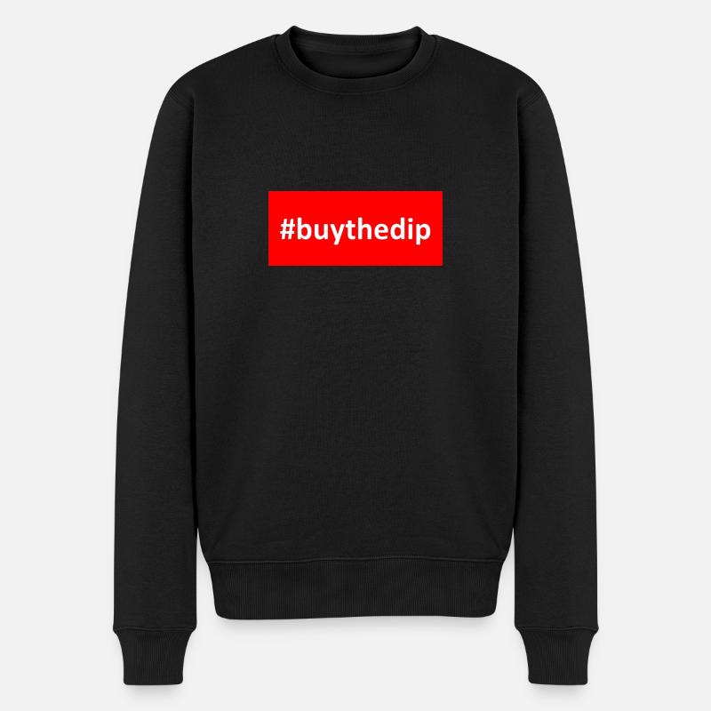Buy the dip - Männer Premium Bio Pullover - Schwarz