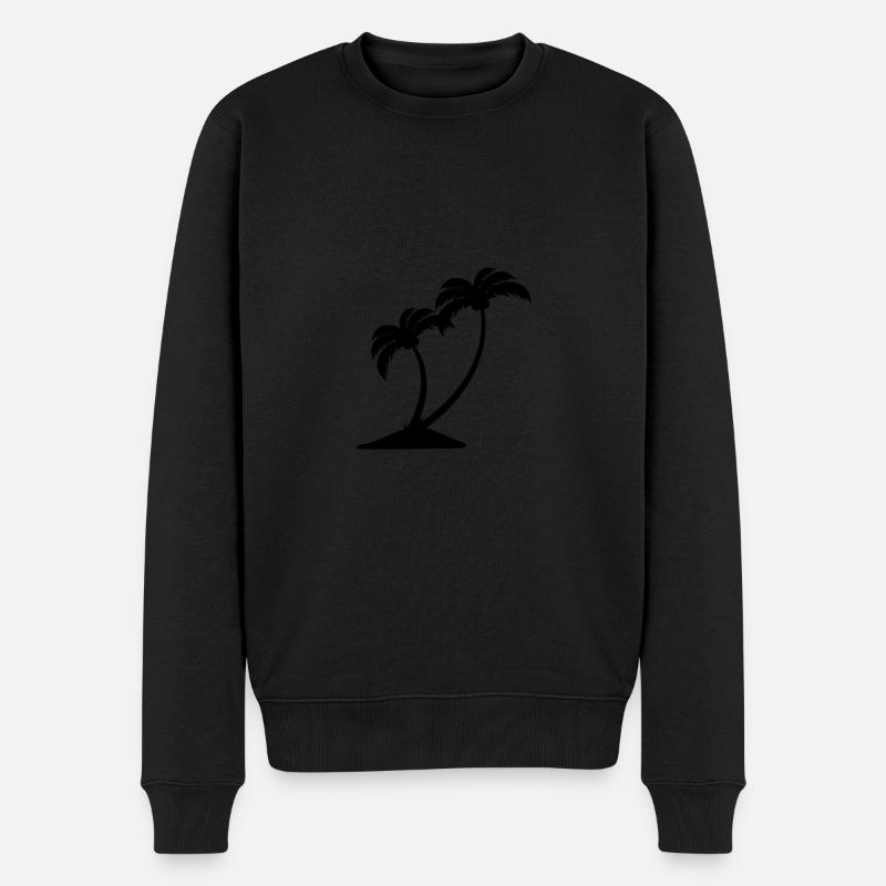 Île de Palm Beach - Pull Premium bio Homme - noir