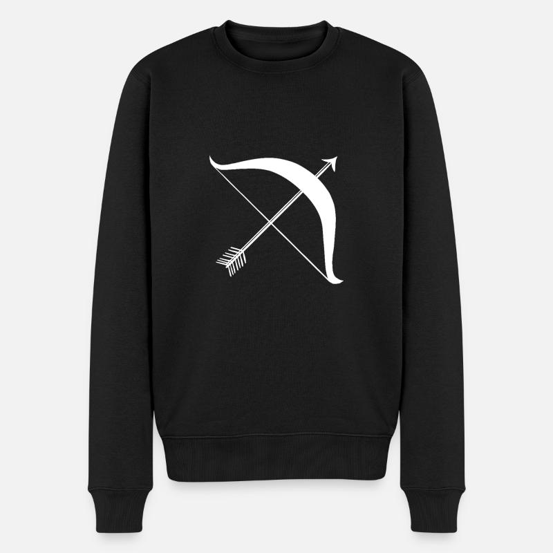 arc signe astrologique sagittaire - Pull Premium bio Homme - noir