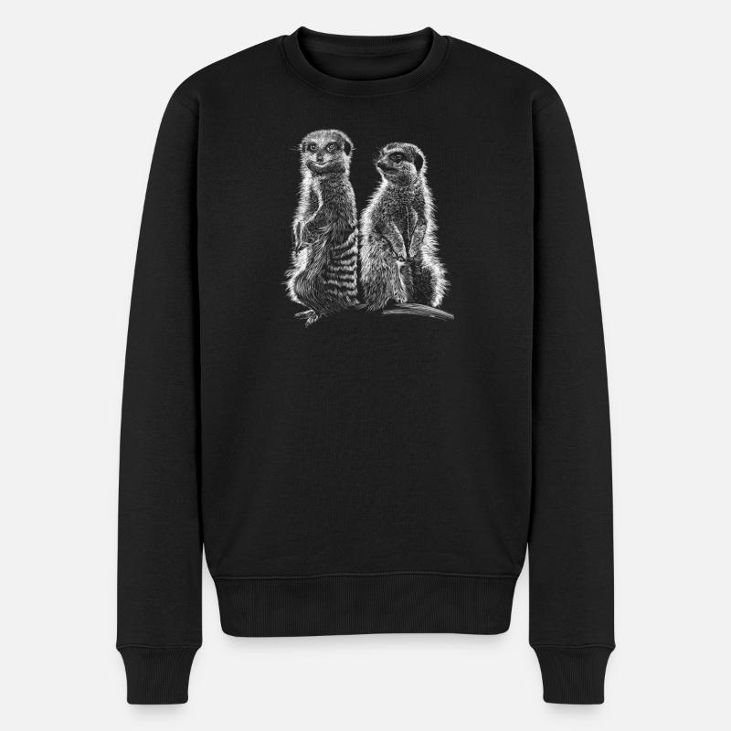 Meerkats - Pull Premium bio Homme - noir